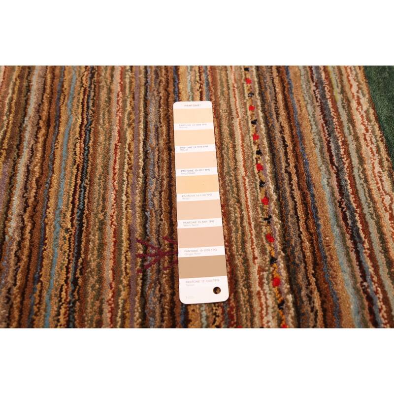 ECARPETGALLERY Hand Loomed Kashkuli Gabbeh Brown Wool Rug - 4'0 x 5'10