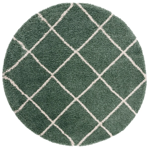 SAFAVIEH Hudson Shag Estella Diamond Trellis 2-inch Thick Rug