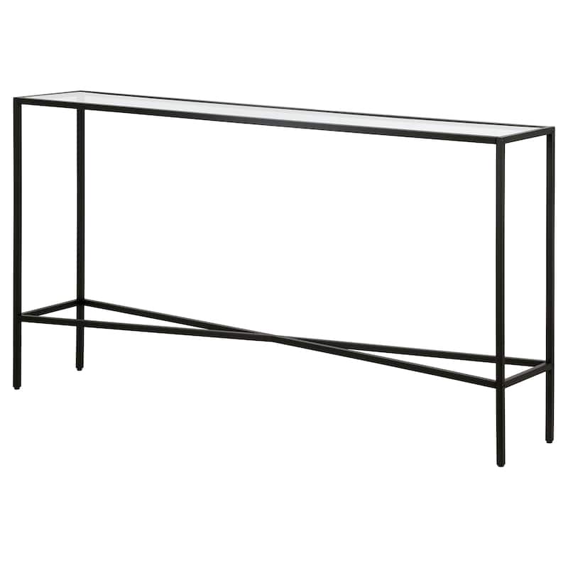 Henley 55'' Wide Rectangular Console Table with Glass Top