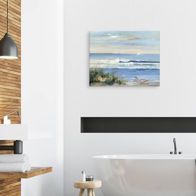 Beachcombers by Sally Swatland Canvas Art Print