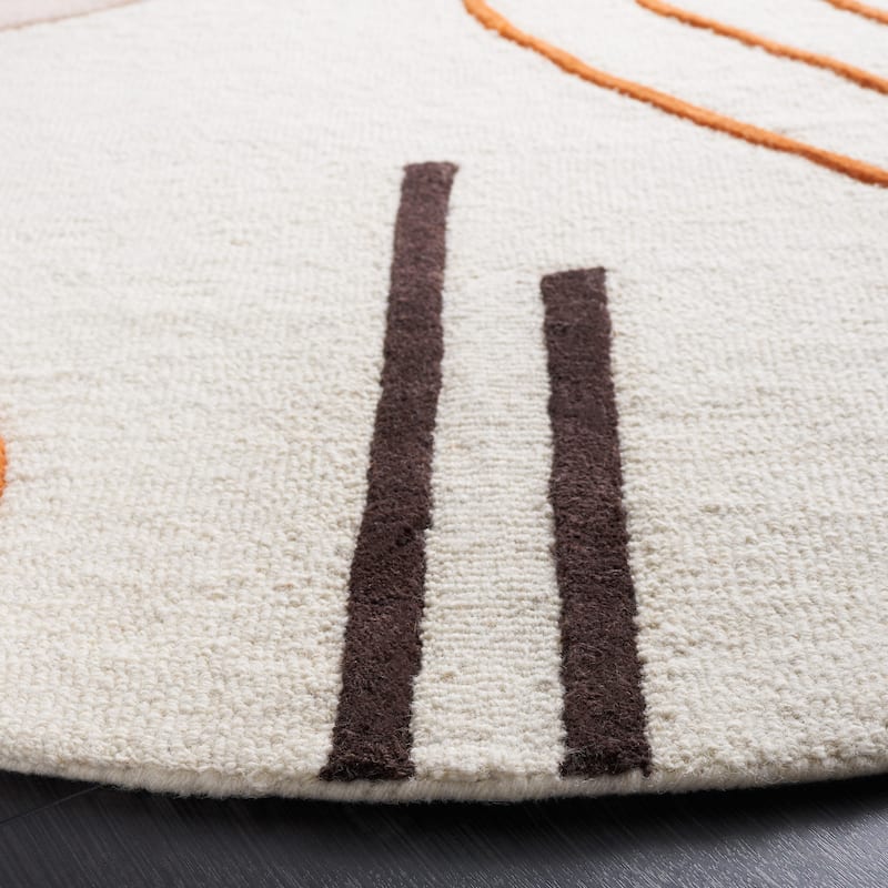 SAFAVIEH Handmade Rodeo Drive Vutka Mid-Century Modern Wool Rug
