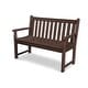 preview thumbnail 4 of 10, POLYWOOD Traditional 48" Outdoor Garden Bench Mahogany