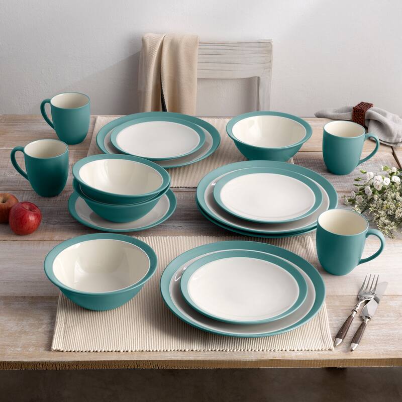 Noritake Colorwave 16-Piece Curve Dinnerware Set, Service For 4