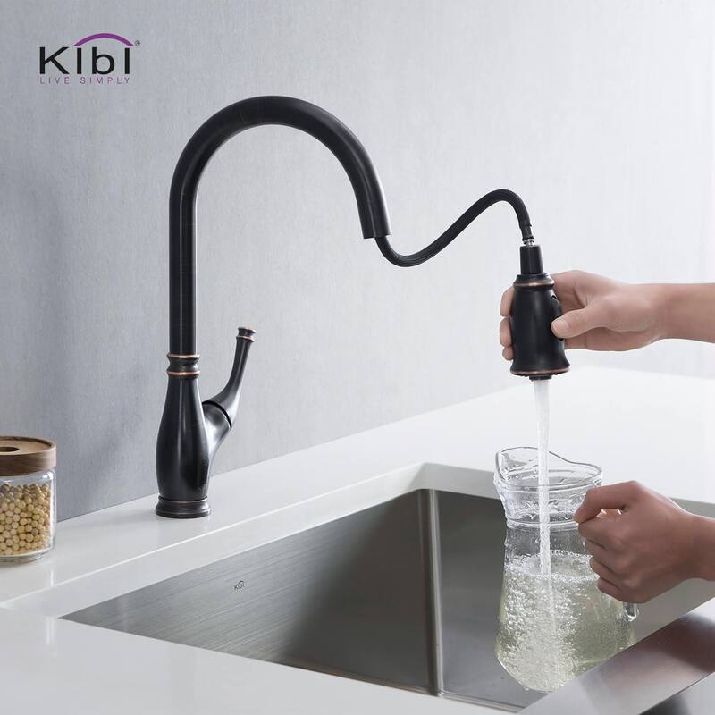 Summit Single Handle Pull Down Kitchen Sink Faucet