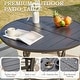 preview thumbnail 50 of 92, Versatile Outdoor Dining Sets w Swivel/Folding Chairs & Steel Slat Table and HDPE Dining Table Set for Gardens, Patios