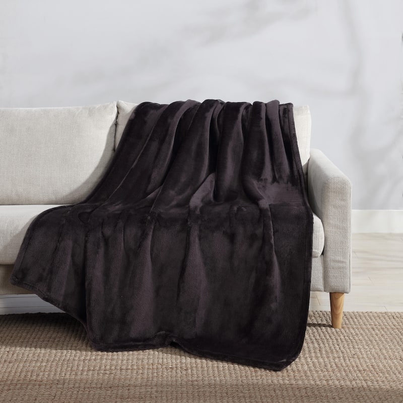Eddie Bauer Ultra Plush Solid Lux Throw Blankets