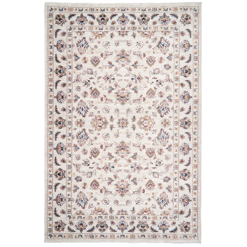 Terra by Obeetee Heirloom Sarouk Rug - 5' x 7'6" - Straw Stripe