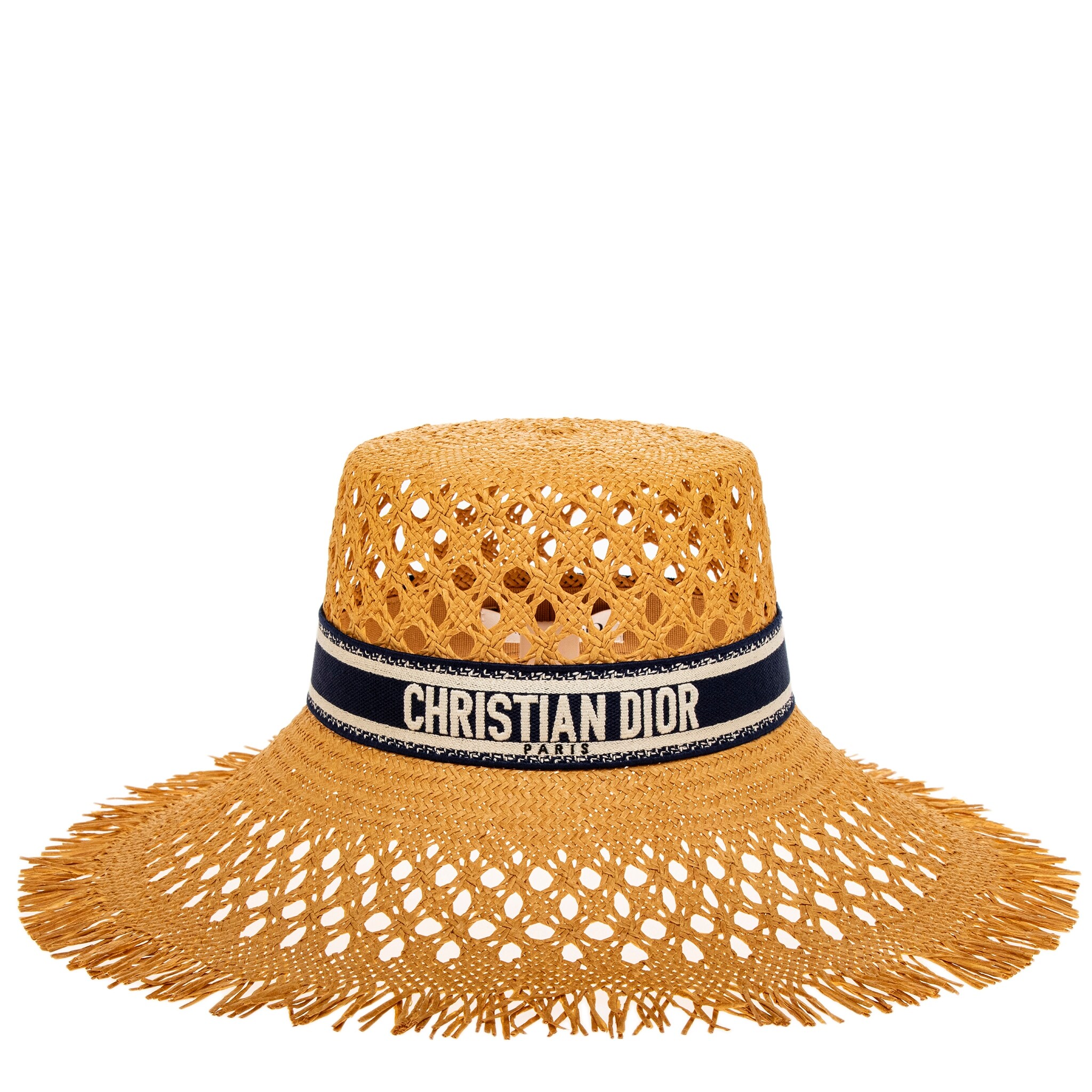 Vintage CHRISTIAN DIOR Ivory Wool Wide Brim Hat Vintage Christian Dior Hat Straw Safari Style Spring 1974  main image 3