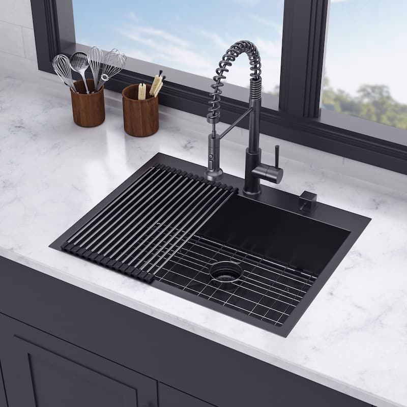 Drop-in Single Bowl Stainless Steel Kitchen Sink