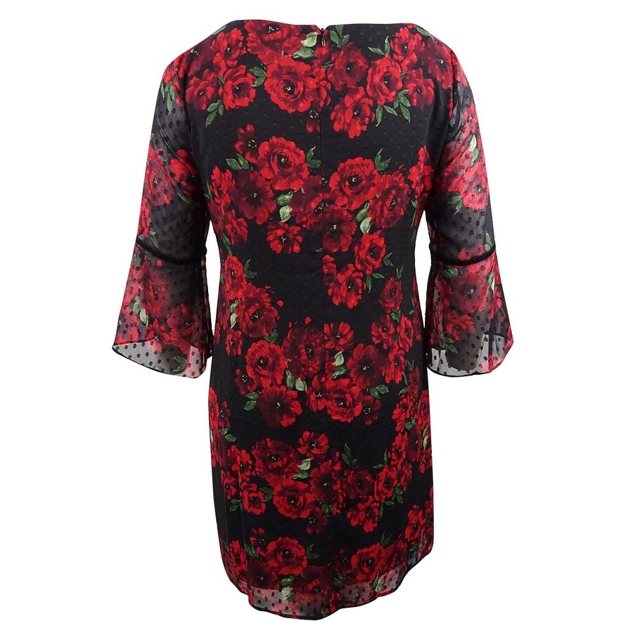 plus size floral shift dress