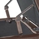 preview thumbnail 6 of 11, Merrill Chocolate Brown Leather Storage Ottoman by Christopher Knight Home