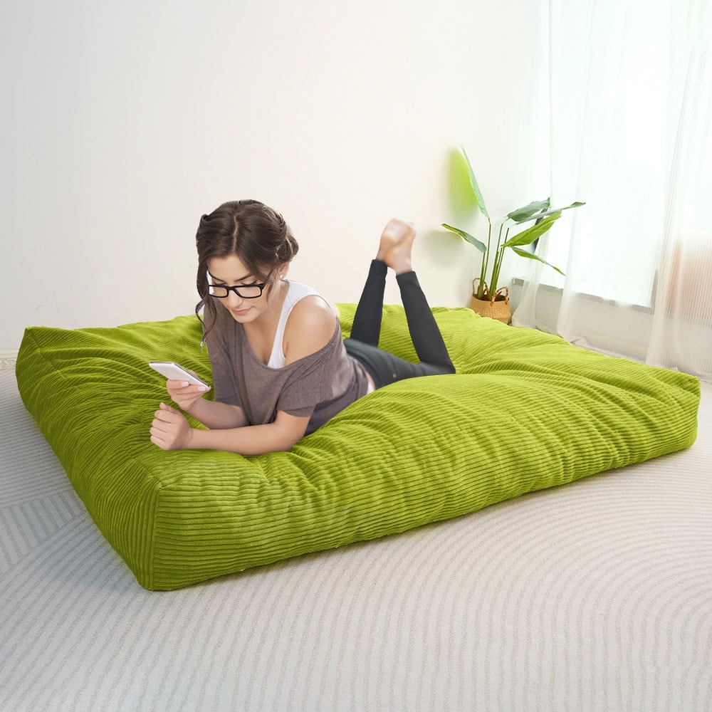 Bean bag chair that folds into a hot sale bed