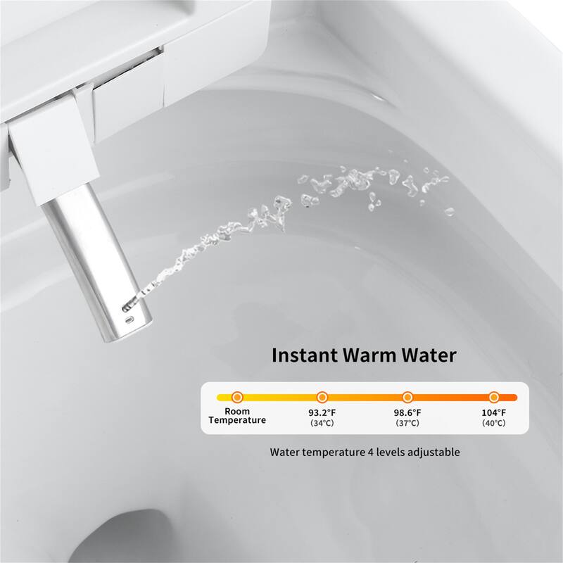Tankless Smart Toilet with Auto Open/Close Lid