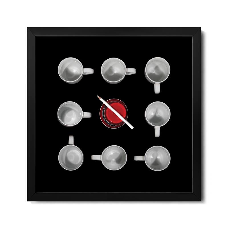 Endless Road To My Cup Of Tea Premium Framed Poster by Luc Stalmans - Black - 24x24x1
