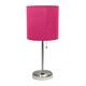 Option Brushed Steel/Pink Shade