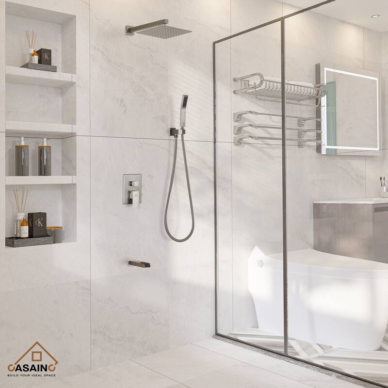 CASAINC 3-Function 10-In Wall Mounted Shower System