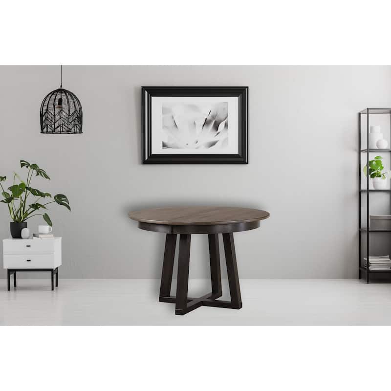 Antique Grey Cross Base Dining Table