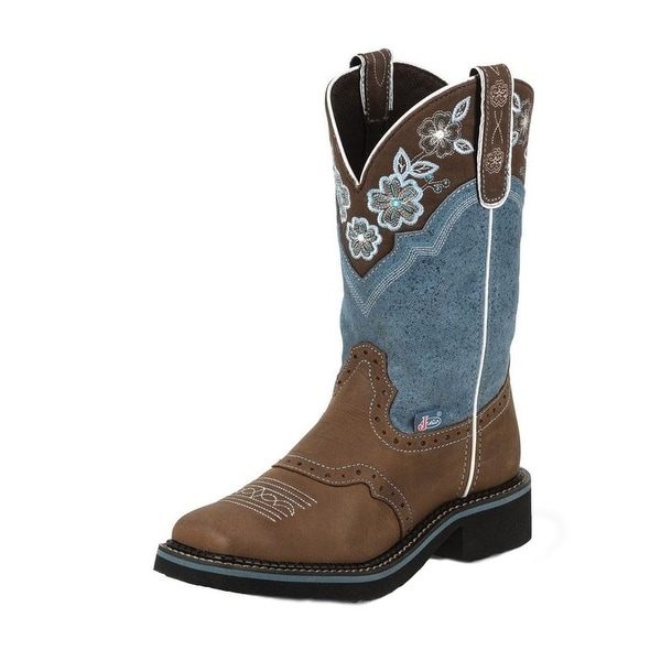 blue western boots womens