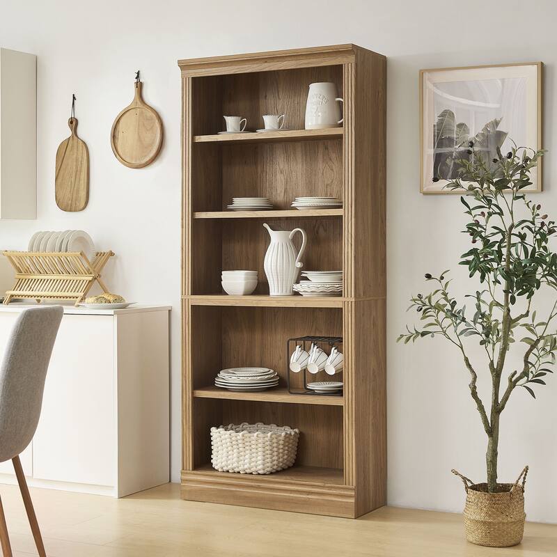 Halston 72.5" Tall Modular Bookcases Bookshelves 5-Tier Display Shelves Organizer and Storage