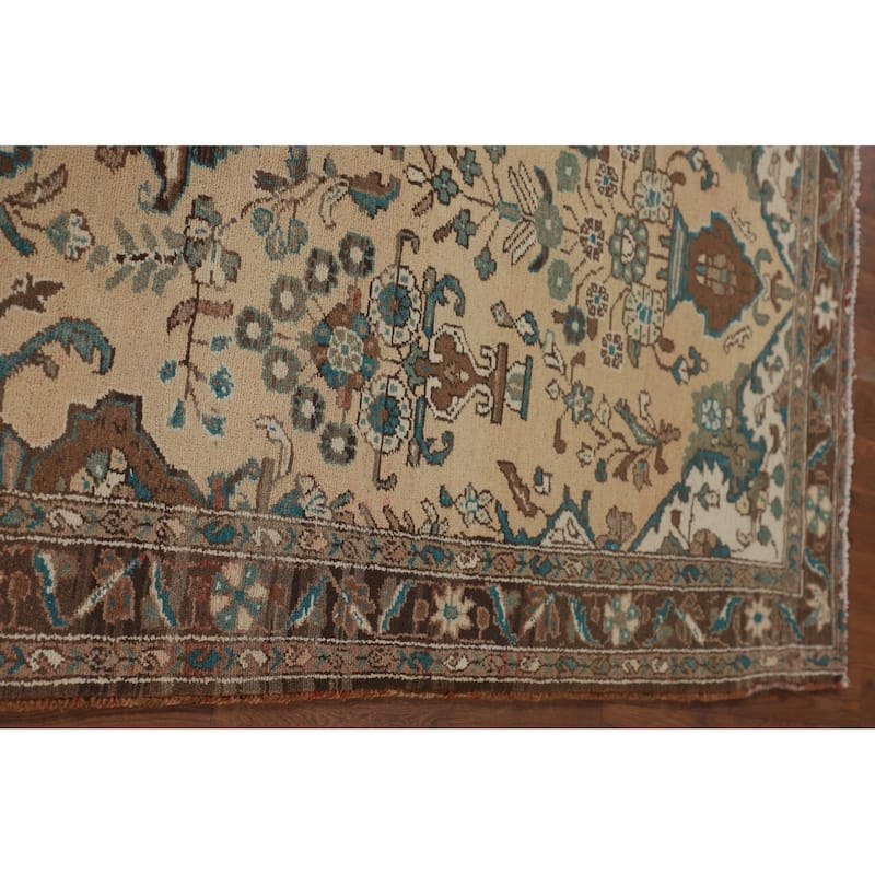 Lilian Persian Vintage Runner Rug Handmade Wool Carpet - 3'8"x 9'7"