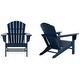 preview thumbnail 4 of 85, POLYTRENDS Altura Classic Poly Outdoor Adirondack Chair (Set of 2) Navy Blue