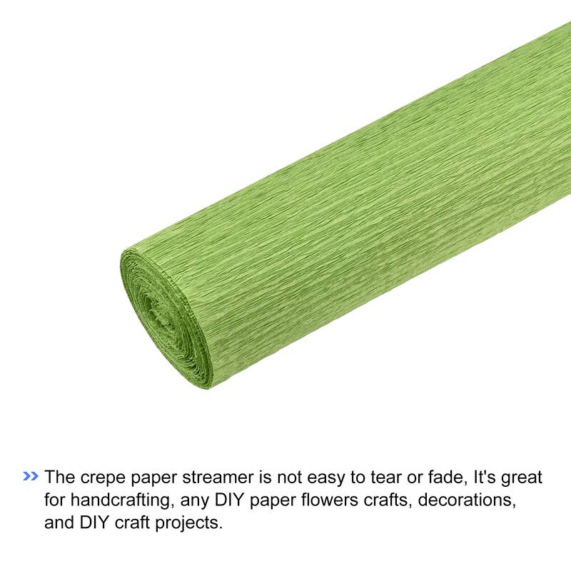 Crepe Paper Roll 7.5ft Long 20 Inch Wide for Festival Ornament - Light Green