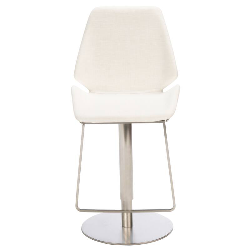 SAFAVIEH Linza Gas Lift Adjustable Bar Stool - 19" W x 22" L x 35-45" H - 19Wx22Dx35H