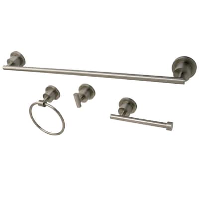 Kingston Brass Concord Bathroom Hardware Set - Includes 24" Towel Bar,
