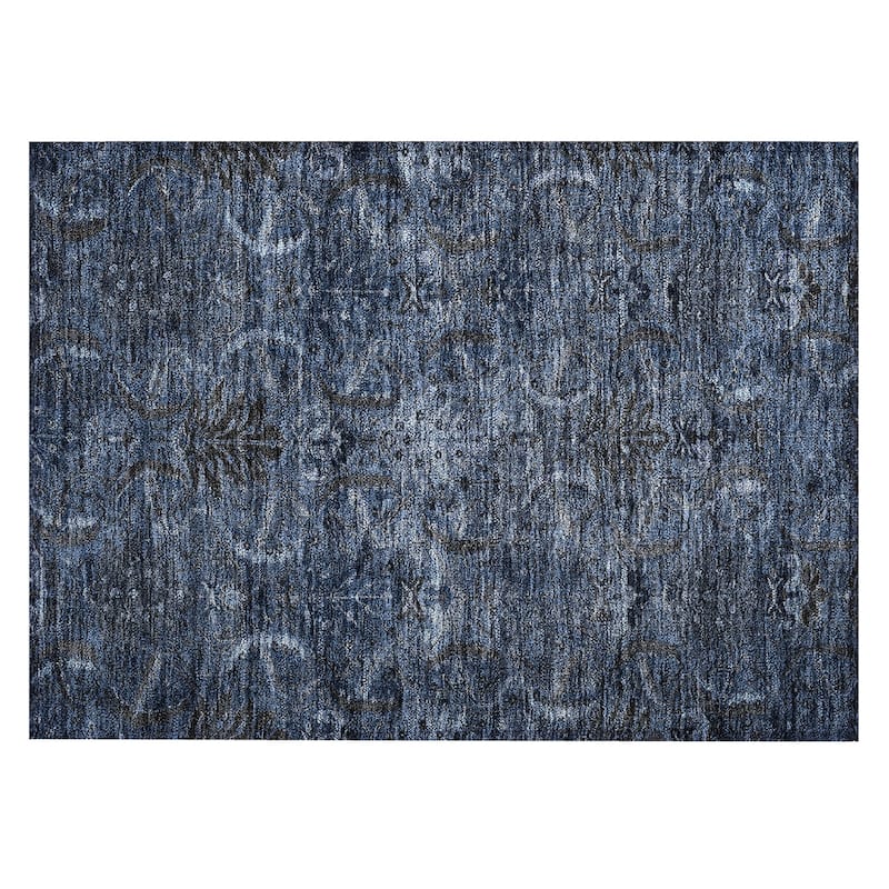Machine Washable Indoor/ Outdoor Boho Traditional Chantille Rug