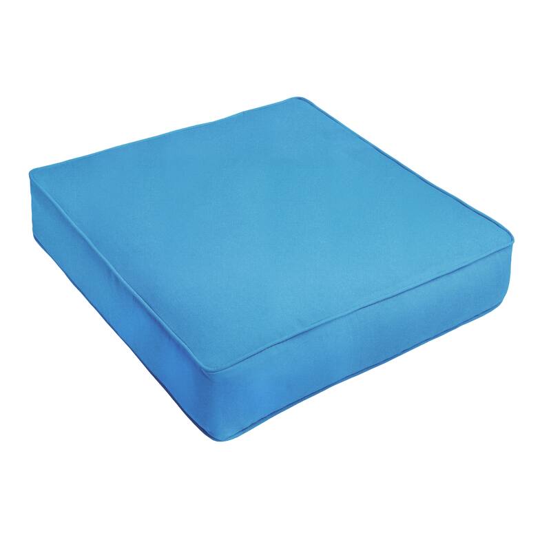 Sunbrella Indoor/Outdoor Deep Seating Chair Cushion - 22.5 in x 22.5 in - canvas capri