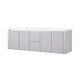 preview thumbnail 18 of 17, Ove Decors Lelio III 60 in. Double Sink Vanity in Grey Brushed Nickel
