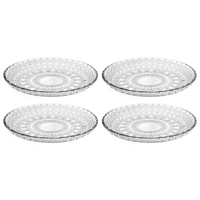 Majestic Gifts Inc.Glass Salad/ Dessert Plates -7" Diameter-Set/4
