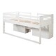 preview thumbnail 11 of 17, Multifunctional Design Loft Bed with Two Shelves and Two Drawers, Maximized Storage Space, Twin Size, White