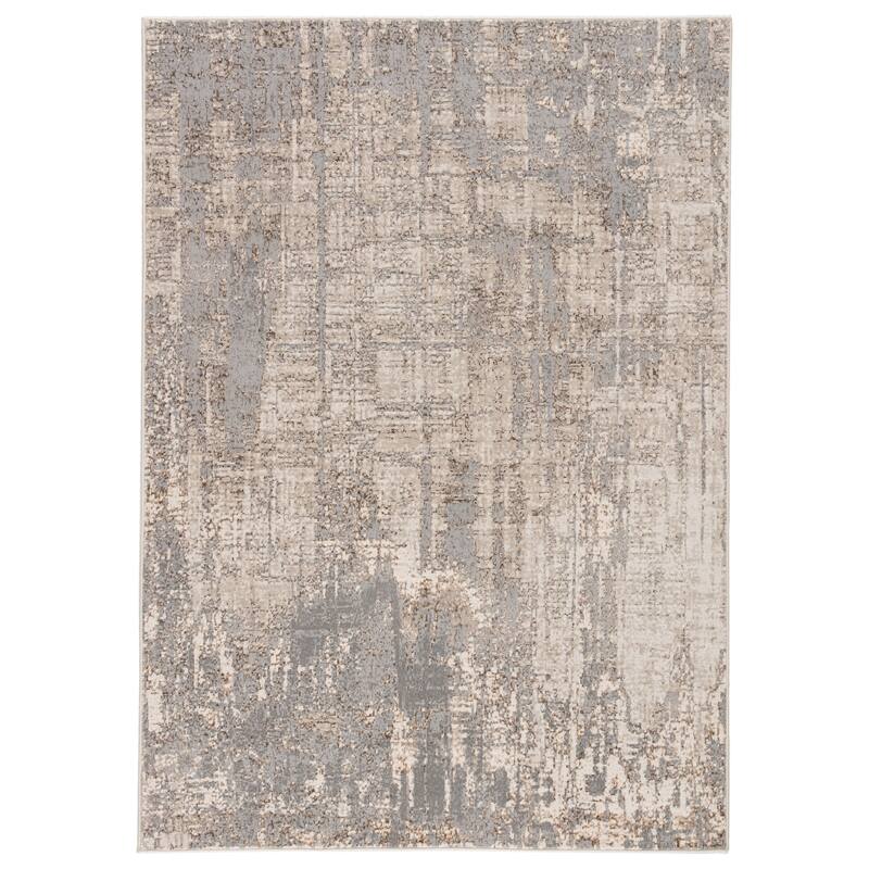 Silver Orchid Lane Abstract Area Rug - 5' x 7'6" - Gray/Taupe
