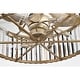 preview thumbnail 7 of 12, Pereder 26-inch Antique Silver 6 Lights 3 Blades Lighted Ceiling Fan with Remote