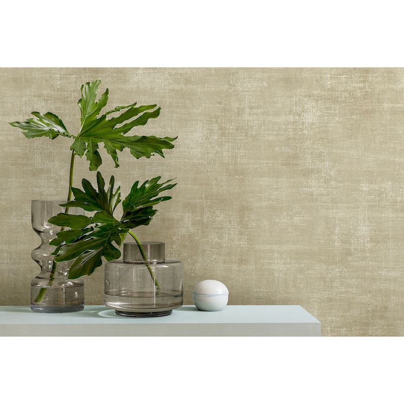 Seabrook Designs Eglantine Faux Unpasted Wallpaper