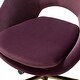 preview thumbnail 37 of 79, Ramona Modern Velvet Height Adjustable 360 Swivel Task Chair with Metal Base by HULALA HOME
