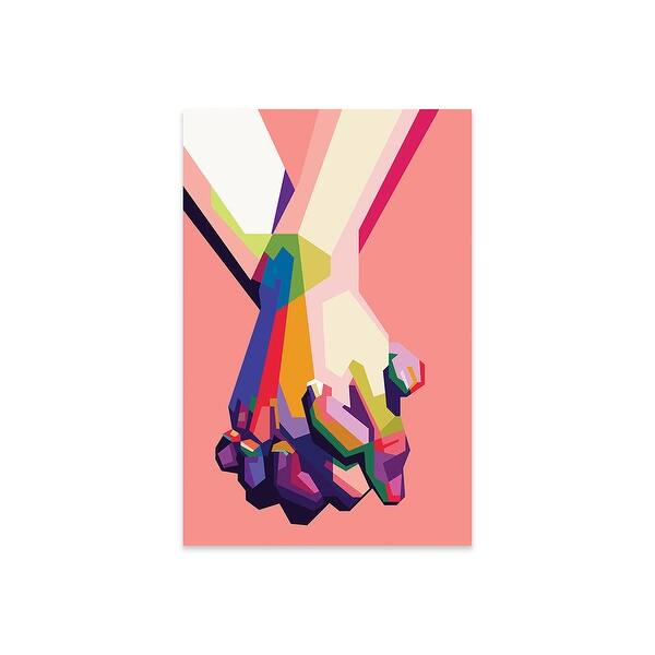 Hold My Hand Print On Acrylic Glass by Dayat Banggai Bed Bath