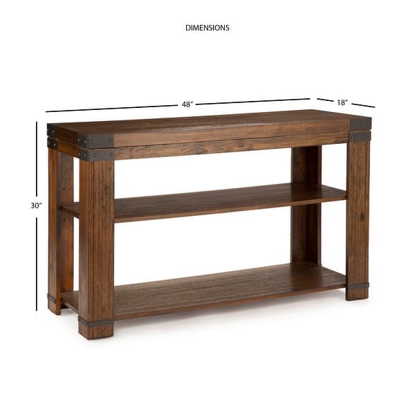 Aldridge 48Inch Sofa Table with Storage Shelves by Greyson Living