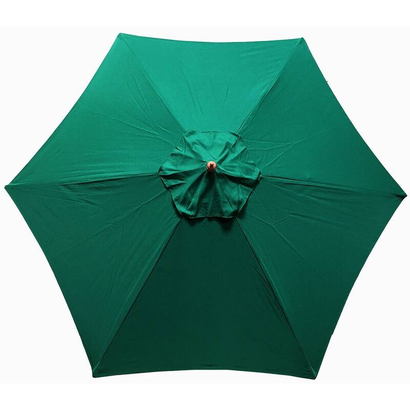 Tropishade Aluminum Patio Umbrella with Green Canopy