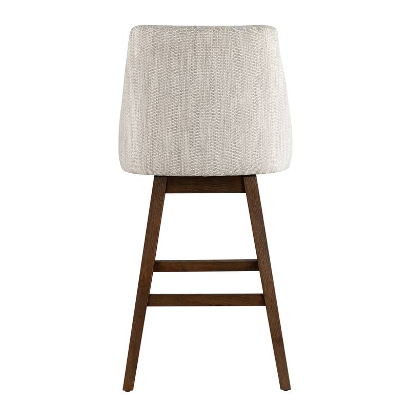 Branson Modern Bar Stool, Upholstered Counter Stool with Solid Wood Frame