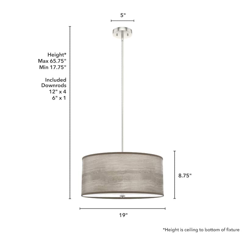 Hunter Solhaven Drum Pendant Light