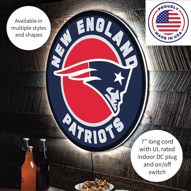 New England Patriots LED Lighted Sign