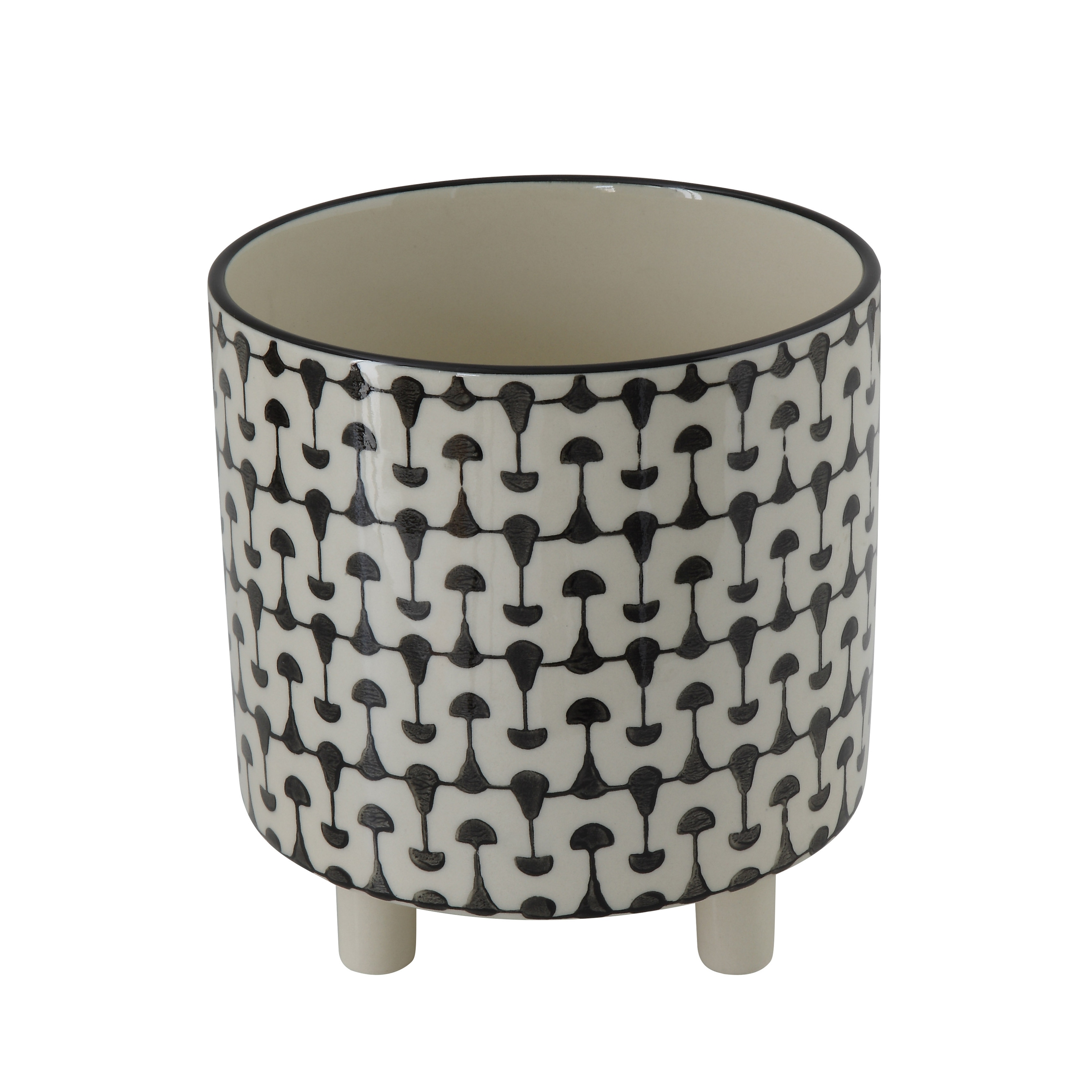 Stoneware Footed Planter