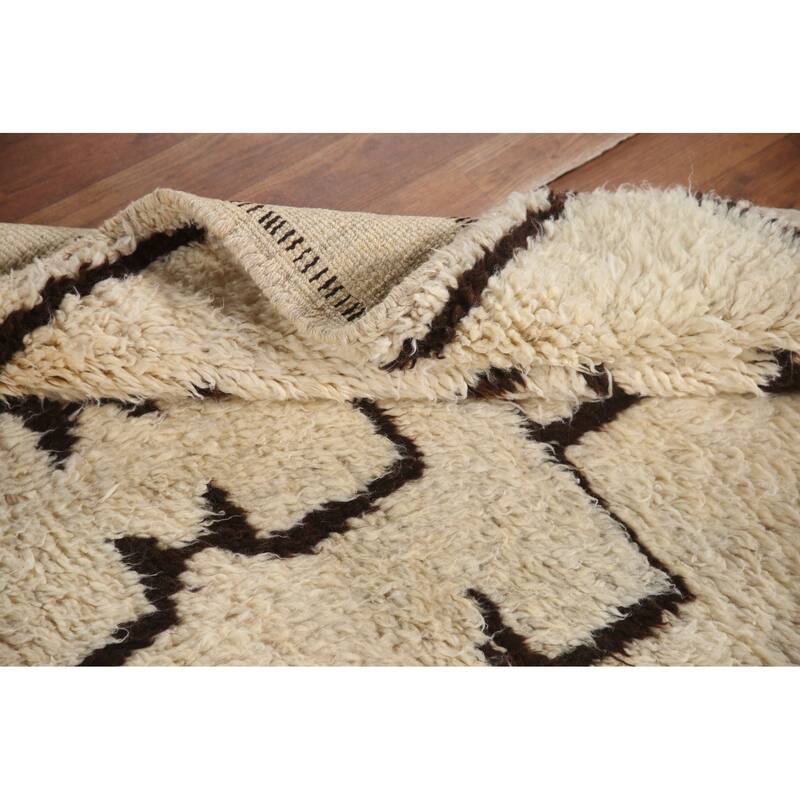 Beige Anatolian Runner Rug Handmade Turkish Wool Carpet - 3'3"x 9'7"