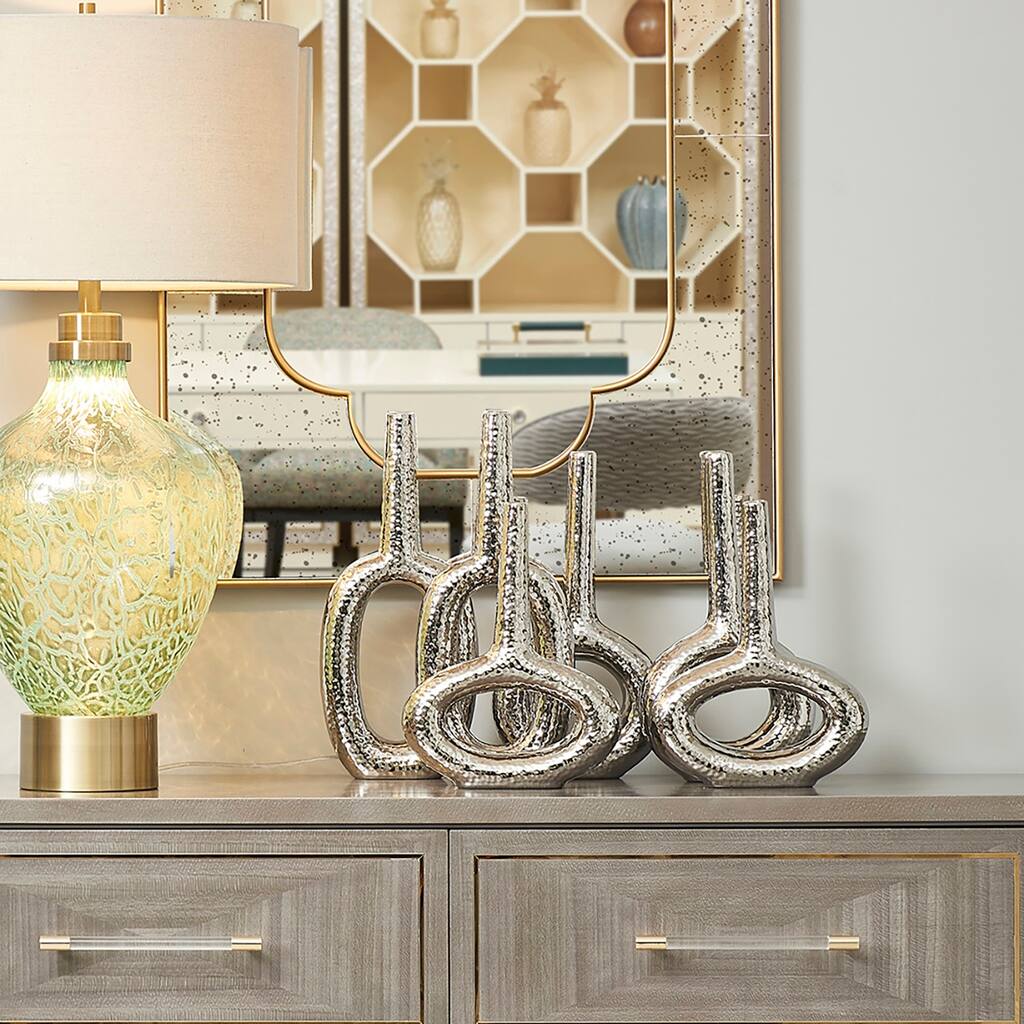 Jennifer Taylor Home Riza 16-inch & 14-inch Open Ceramic Vases, Set of 2