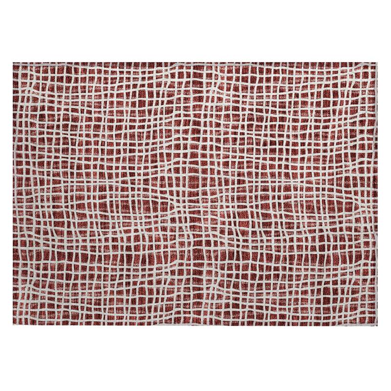 Machine Washable Indoor/ Outdoor Chantille Modern Abstract Rug