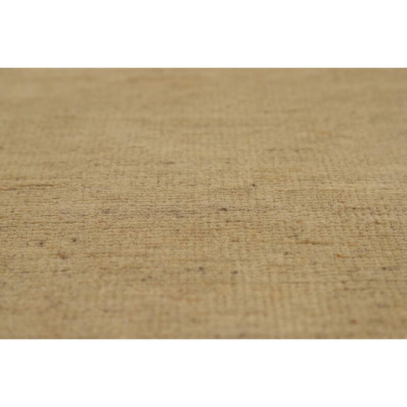 Modern Gabbeh Oriental Area Rug Handmade Bedroom Solid Wool Carpet - 5'5" x 7'9"