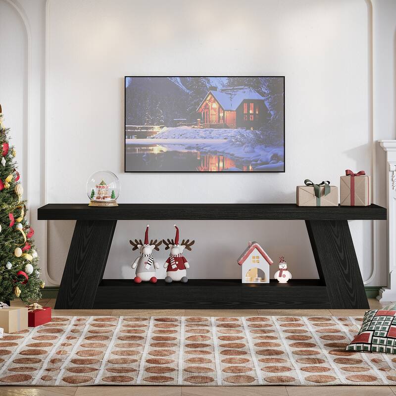63" TV Stand for 55/60/65/75-Inch TVs, Extra Long Media TV Console