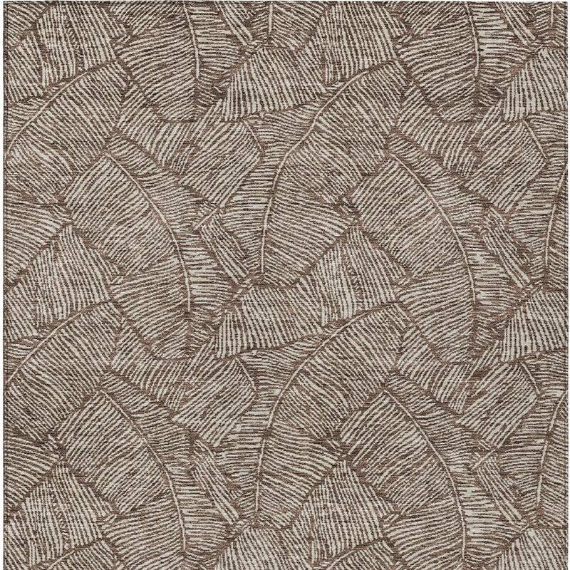 HomeRoots Floral Transitional Rectangle Outdoor Rug